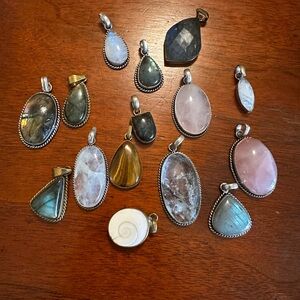 Crystal + Gemstone Pendant Bundle